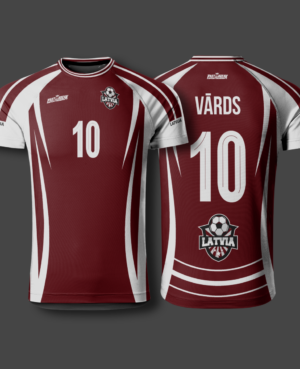 FASTBREAK.LV Latvijas Futbola Fanu Krekls - Personalizēts