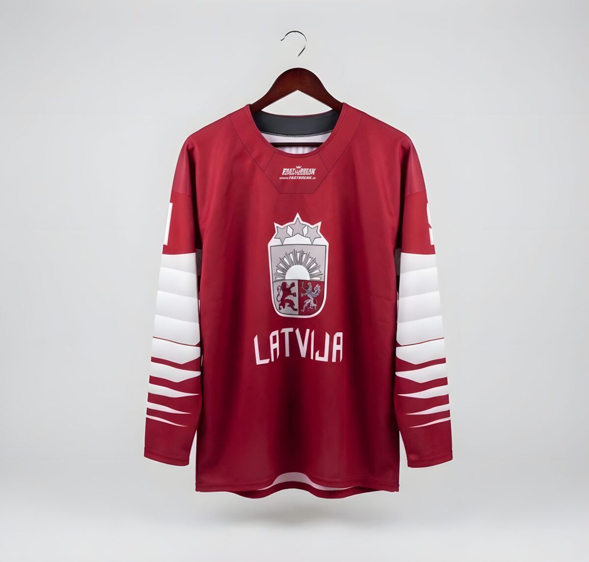 FASTBREAK.LV Latvijas Hokeja Fanu Krekls - Personalizēts