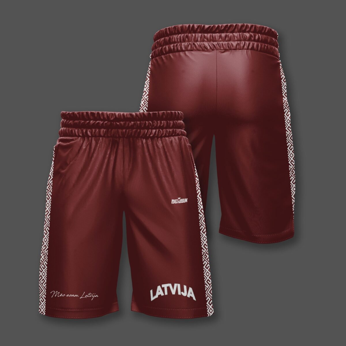 FASTBREAK.LV Latvijas Basketbola Fanu Šorti RAKSTI SARKANI