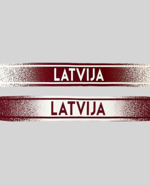 Fanu šalle LATVIJA 130x15cm